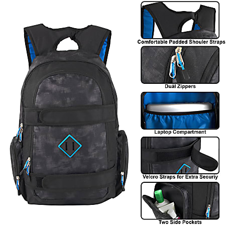 Backpack with skate straps discount