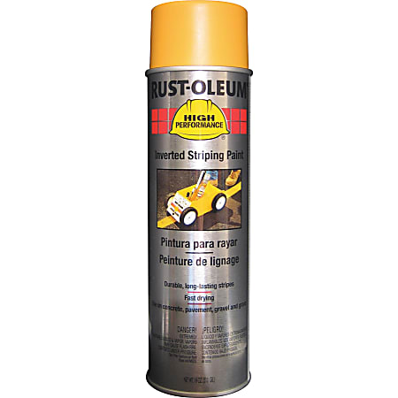 Rust-Oleum High-Performance Striping Spray Paint, 18 Oz, Yellow