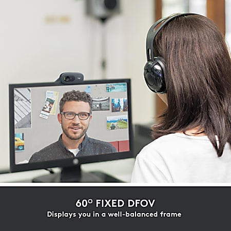 Logitech C505 HD Webcam with Long Range Mic for Video Calls