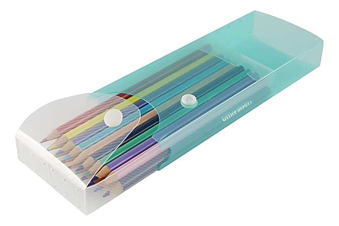 Plastic slide sales out pencil case