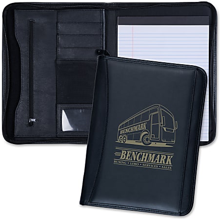 Custom Multi-Functional Tech Padfolio, 13.5" x 10", Black