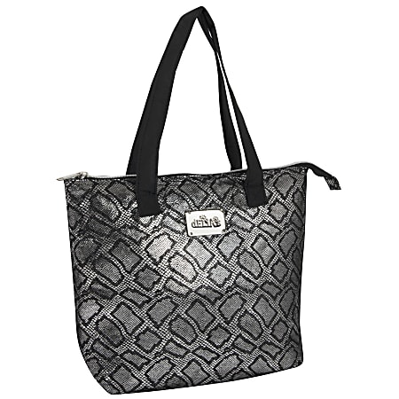 Delias Lunch Tote Bag, 10"H x 13"W x 5"D, Black