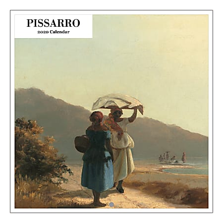 Retrospect Camille Pissarro Square Calendar 19" x 24", Black, January To December 2020