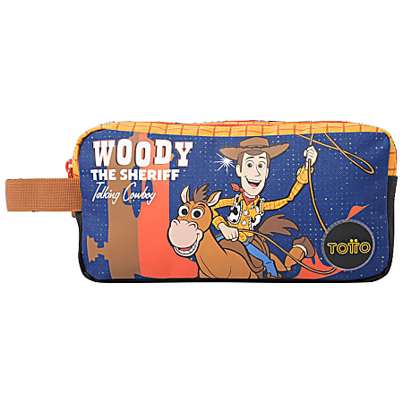 Totto Pencil Case, 9-1/16"H x 3-9/16"W x 4-3/4"D, Blue Toy Story, Total Qty 1