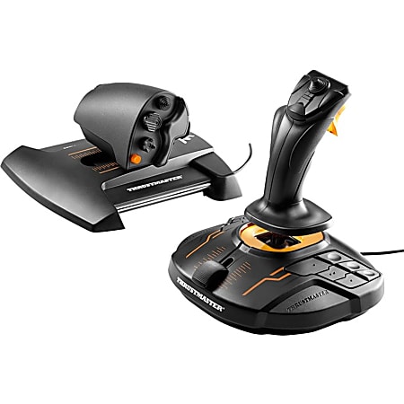 PC用ゲームコントローラー・コンバーター HOTAS Thrustmaster 16000M & TWCS Thrustmaster T16000M FCS HOTAS Cable PC Orange - Office Depot