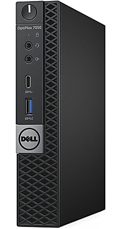 Dell Optiplex 7050 Micro Refurbished Desktop Intel Core i7 16GB Memory 256GB Solid State Drive Windows 10 RF610855 Office Depot