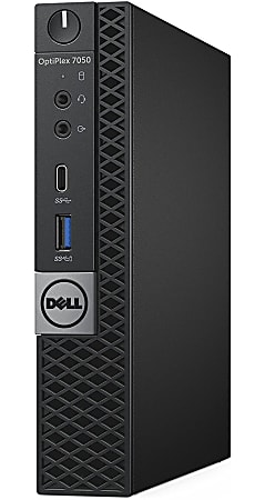 Dell™ Optiplex 7050 Micro Refurbished Desktop, Intel® Core™ i7, 16GB Memory, 256GB Solid State Drive, Windows® 10, RF610855