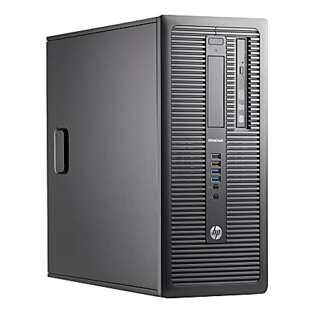 HP EliteDesk 800 G1 Refurbished Desktop PC, Intel® Core™ i7, 16GB Memory, 1TB Hard Drive/256GB Solid State Drive, Windows® 10, RF610316
