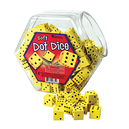 Learning Resources® Hands-On Soft Dot Dice, Pack Of 200