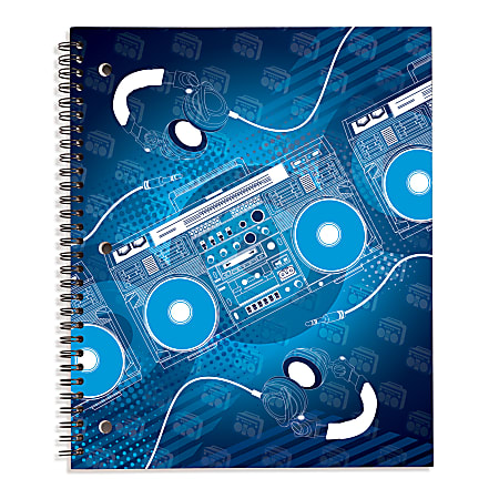 80% Recycled Boombox Notebook, 8 1/2" x 10 1/2", 40 Sheets