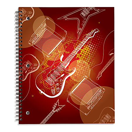 80% Recycled Music Notebook, 8 1/2" x 10 1/2", 40 Sheets