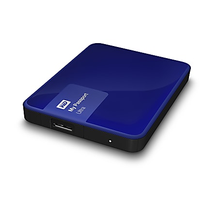 WD My Passport™ Ultra 1TB Portable External Hard Drive, USB 3.0/2.0, Blue