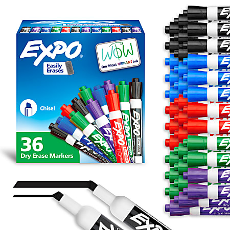 Expo Low Odor Dry Erase Marker, Assorted Colors