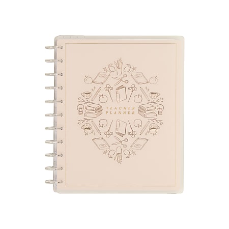 2026-2027 Happy Planner Monthly/Weekly Big Disc-Bound Teacher Planner, 8-1/2" x 11", Light Lessons, July To June, Total Qty 1