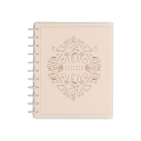 2026-2027 Happy Planner Monthly/Weekly Big Disc-Bound Teacher Planner, 8-1/2" x 11", Light Lessons, July To June, Total Qty 1