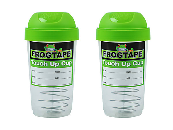 FrogTape Paint Storage Touch Up Cups, 12 Oz, Green, Pack Of 2 Cups