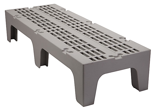 Cambro Vented Dunnage Rack, 12"H x 21"W x 60"D, Speckled Gray