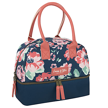 Lokass Insulated Lunch Bag  Floral Lunch Bag Carry On Insulated