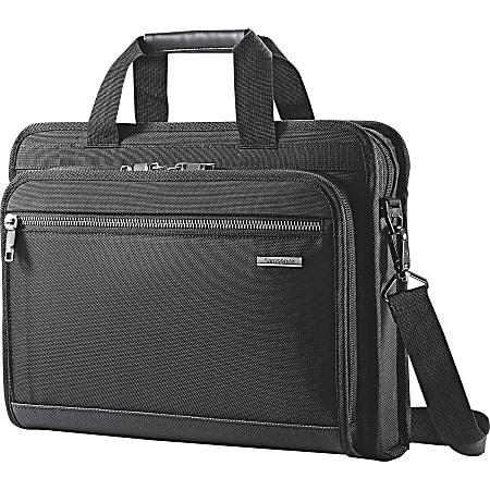 Samsonite Carrying Case for 15.6" Notebook - Black - Ethylene Vinyl Acetate (EVA) - Shoulder Strap, Handle - 13" Height x 3.5" Width x 17" Depth - 1 Pack