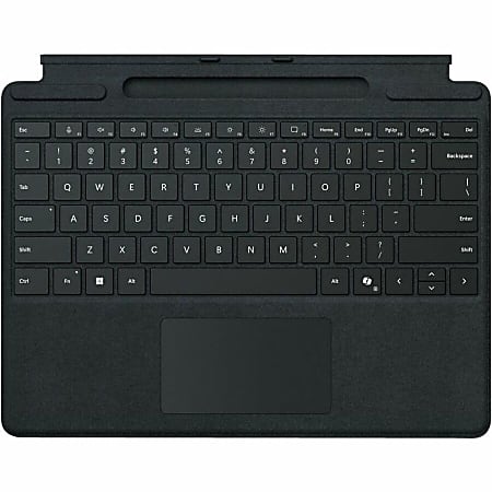 Microsoft Surface Pro Keyboard with Pen Storage - Black - Notebook - TouchPad - Mechanical Keyswitch - Black