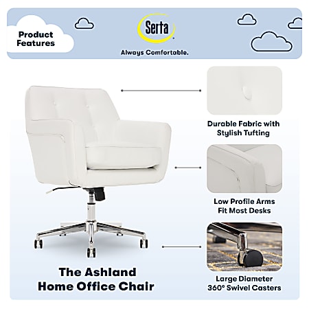Serta ashland best sale task chair ivory
