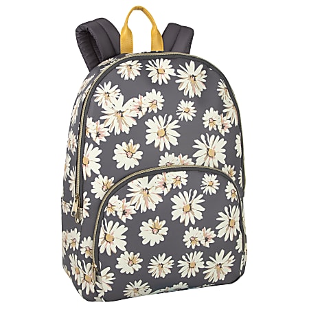 Trailmaker Emma Chloe Vinyl Backpack DaisyGray Office Depot
