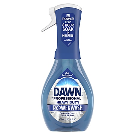 Dawn Professional Heavy-Duty Platinum Powerwash Dish Spray Starter Kit, Fresh, 16 Fl Oz, Blue, Pack Of 6 Starter Kits