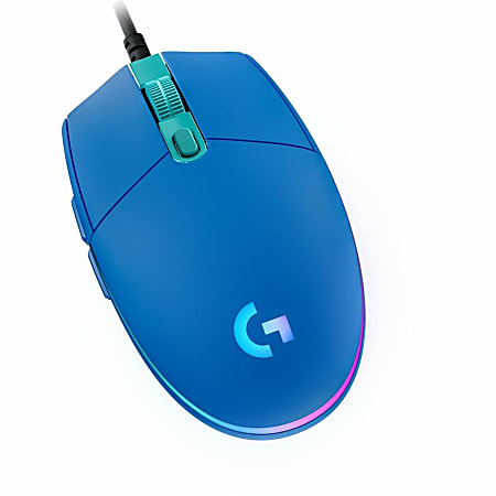 Logitech G203 Wired Gaming Mouse, Blue, 910005792