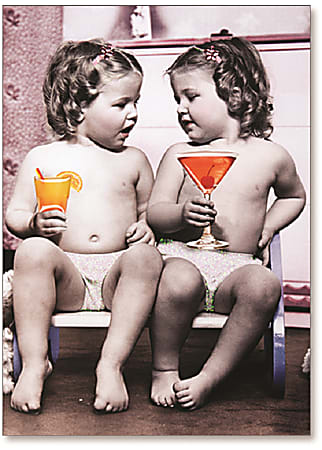 Viabella Friendship Greeting Card With Envelope, Baby Drinks,