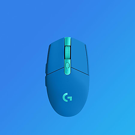 Frequency Buttons G305 Blue Depot LIGHTSPEED dpi Mouse GHz Office Radio Mouse 12000 Gaming Wireless 6 2.40 Travel Optical Logitech - Wireless