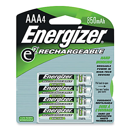 Energizer Recharge Power Plus Rechargeable AAA Battery 4-Packs - For Multipurpose - Battery Rechargeable - AAA - 850 mAh - 4/Pack - 4 / Carton
