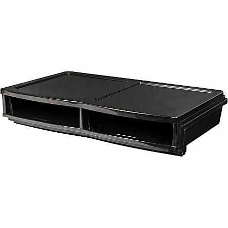 Storex Quick Stack 6-sorter Organizer - 500 x Sheet - 6 Compartment(s) - Compartment Size 8.75" x 11.50" x 2" - 8.7" Height x 13.6" Width20.5" Length - Black - Plastic - 1 Each