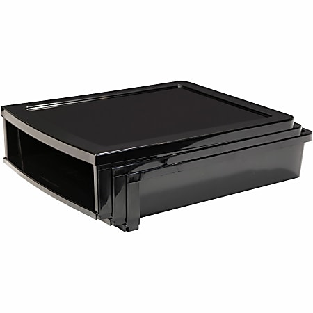 Storex Quick Stack Construction Paper Sorter, 500 x Sheet, 3 Compartment(s), 8.4"H x 11.3"W x 13"L, Black, Plastic