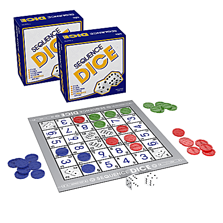 JAX Ltd. Sequence Dice Games, Pack Of 2 Games
