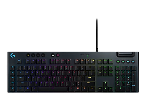 Logitech® G815 LIGHTSYNC RGB Mechanical Gaming Keyboard With Low-Profile GL Linear Key Switch