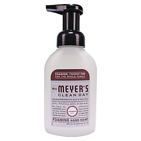 Mrs. Meyer's Clean Day Foam Hand Soap, Lavender Scent, 10 Oz, Carton Of 6 Bottles