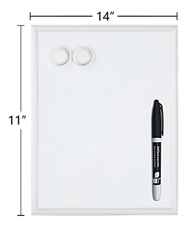 Office Depot Brand Magnetic Table Top Dry Erase Board 10 X 10 Dark...