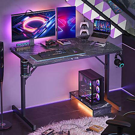 Marble on sale gaming desk