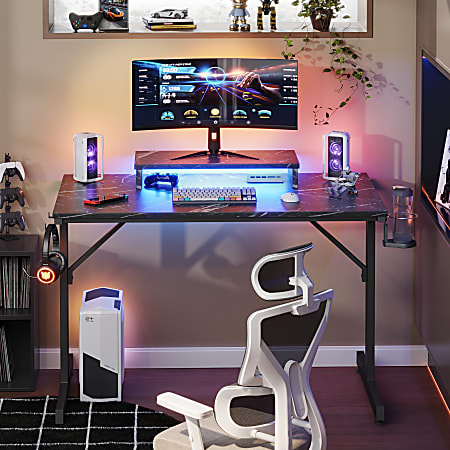 Marble gaming desk deals