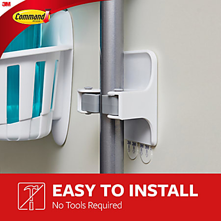 Command Broom and Mop Grippers Wall Hook 6 Command Hangers 8 Pairs 16 Command Strips For Dorm Room Mops and Brooms White Office Depot