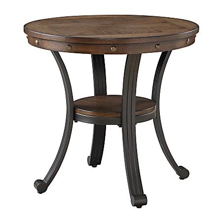 Powell Vinessa Round Side Table, 23"H x 24"W