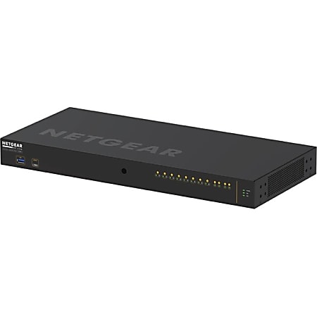 Netgear AV Line M4250-10G2XF-PoE+ Ethernet Switch - 10 Ports - Manageable - 3 Layer Supported - Modular - GSM4212PX100NAS