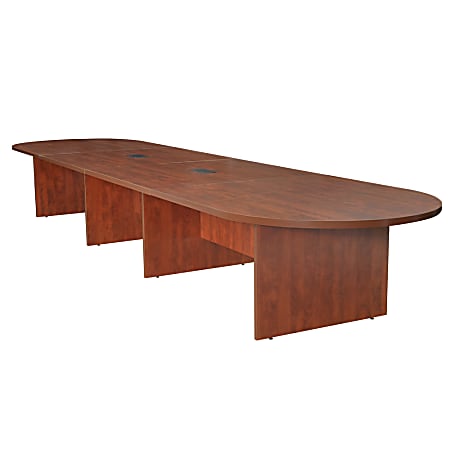 Regency Legacy Melamine Oval Conference Table, 29”H x 216”W x 52”D, Cherry