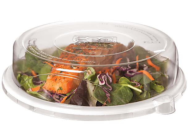 ECO WorldView Round Lids, Fits 9" Plates, 100% Recycled, Case Of 300 Lids