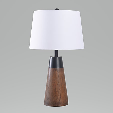 Kenroy Home Alder Accent Lamps, 21"H, Brown/White, Set Of 2 Lamps