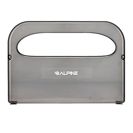 Alpine Toilet Seat Cover Dispensers, 8-1/4"H x 3-3/8"W x 2-3/8"D, Black, Pack Of 4 Dispensers