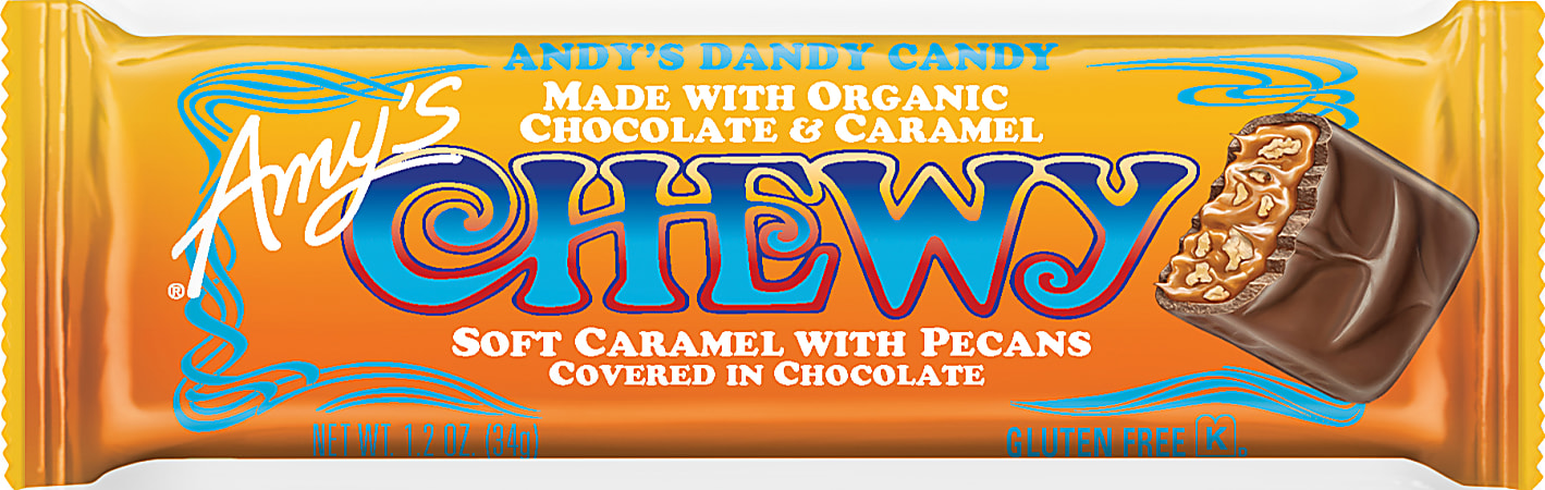Andy's Dandy Candy Chewy Chocolate Caramel Pecan Bar, 1.2 Oz
