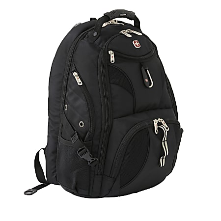 Swissgear Scansmart Backpack Blk Fits Up To 17In Laptop Tsa Blk - Office  Depot