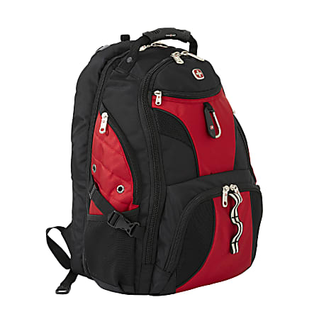 Swiss gear red and black backpack store