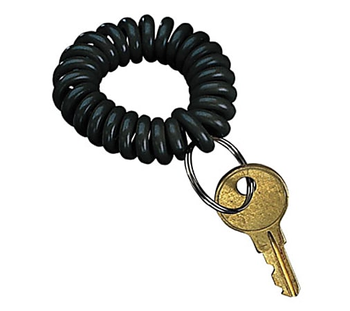 PM Wrist Key Coil - Plastic - 1 Each - Black